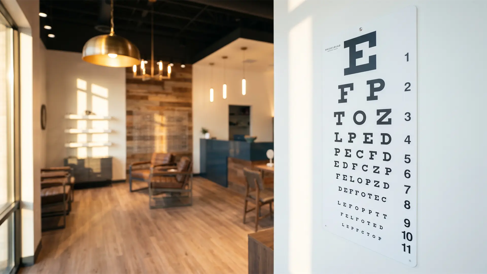 Patient receiving a comprehensive eye exam at Ozark Eye in Pea Ridge